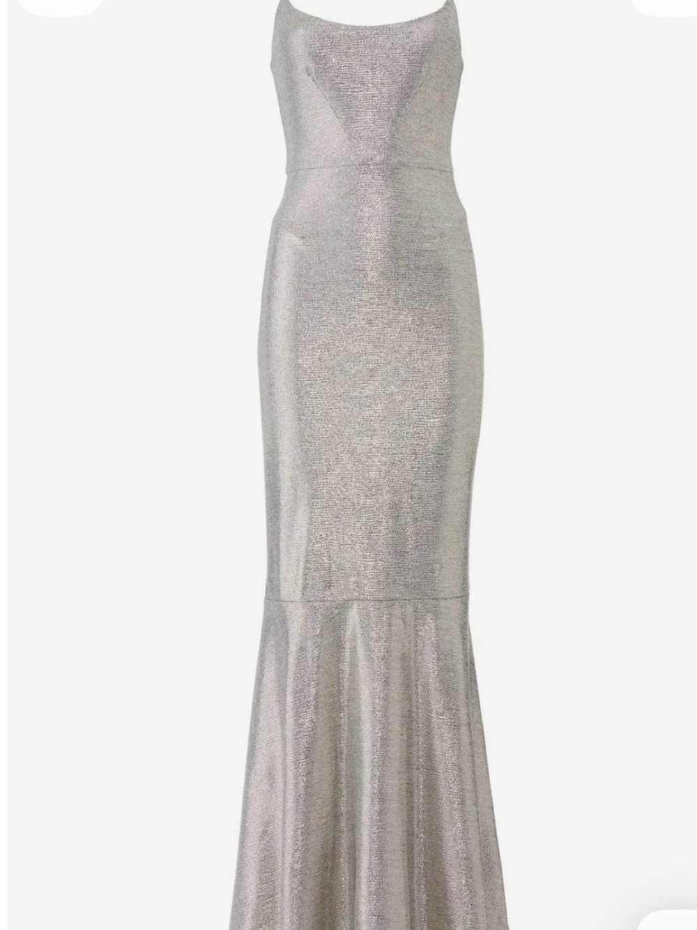 Hutch Silver Scoop-Neck Mermaid Maxi Dress